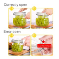 960ml 32oz wide mouth square Glass Clip Top Mason jars glass jar with hinged Sealed Airtight lid